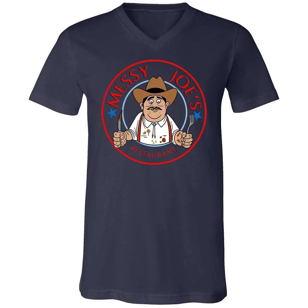 Unisex V-Neck T-Shirt - 5GE4NY99 - Navy - 12
