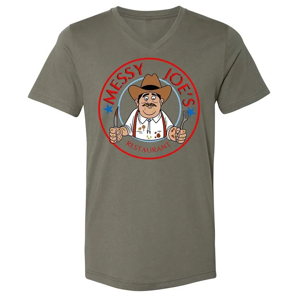 Unisex V-Neck T-Shirt - 5GE4NY99 - Military Green - 15