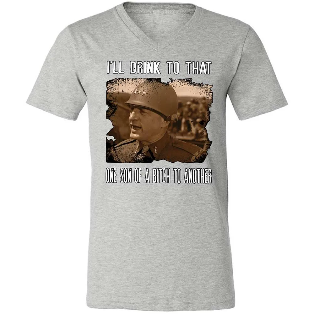 Unisex V-Neck T-Shirt - 4W4V21LE - Athletic Heather - 15