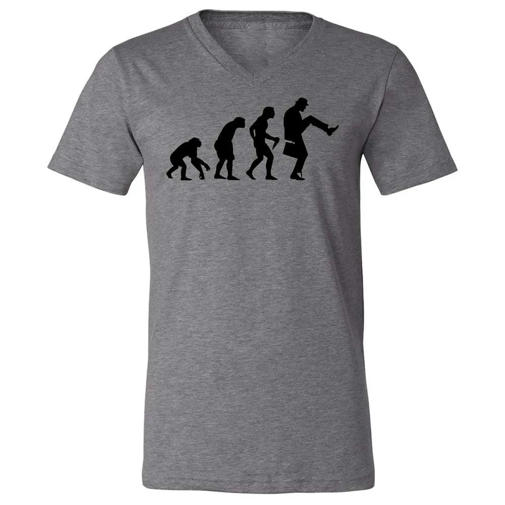 Unisex V-Neck T-Shirt - 7A2C82YS - Deep Heather - 9