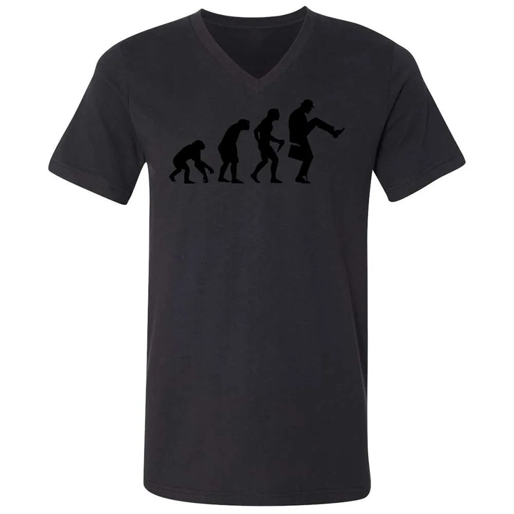 Unisex V-Neck T-Shirt - 7A2C82YS - Black - 11