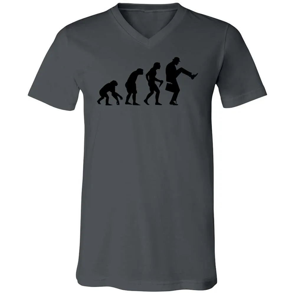 Unisex V-Neck T-Shirt - 7A2C82YS - Asphalt - 16