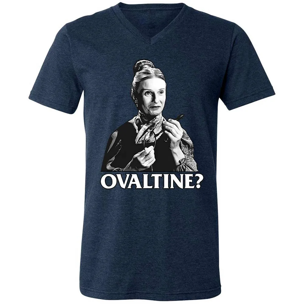 Unisex V-Neck T-Shirt - TSAKD8X9 - Heather Navy - 3