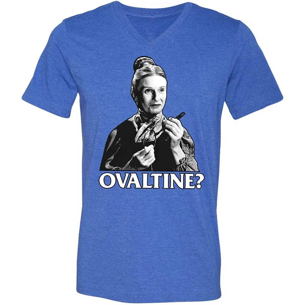 Unisex V-Neck T-Shirt - TSAKD8X9 - Heather True Royal - 5
