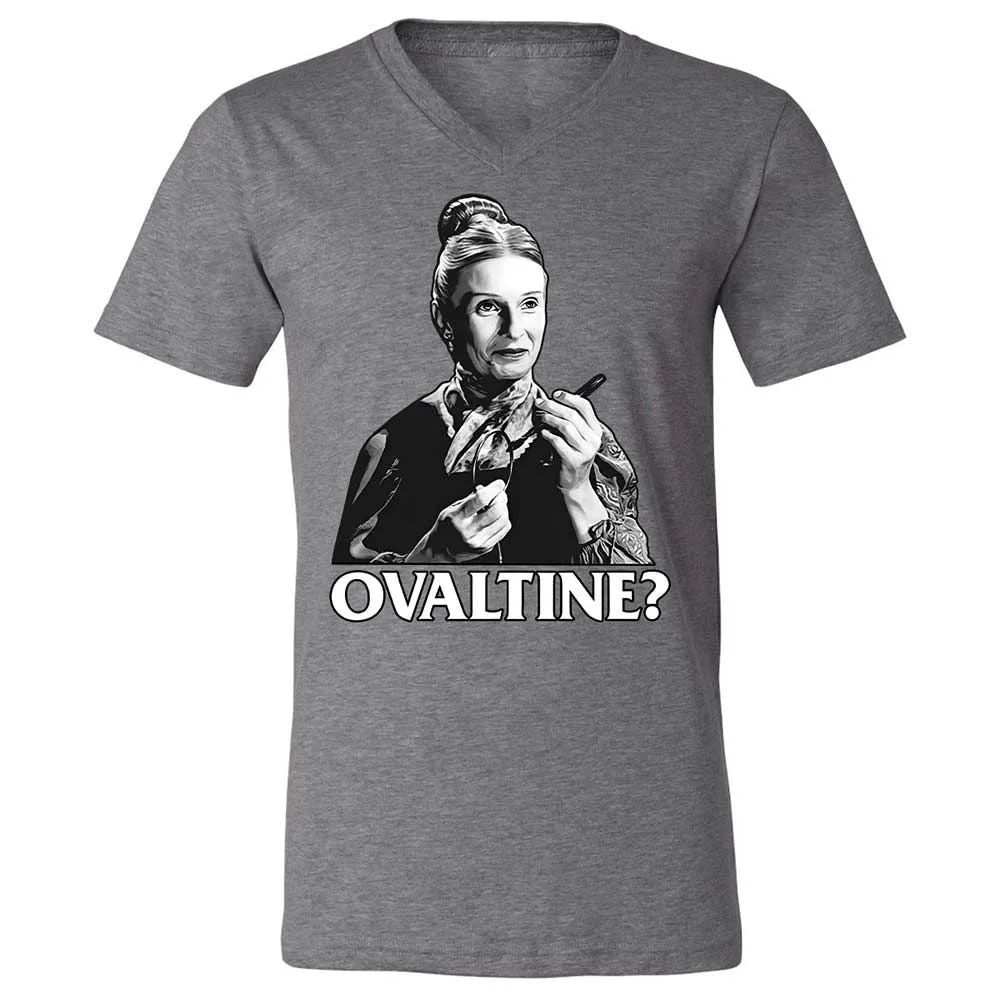 Unisex V-Neck T-Shirt - TSAKD8X9 - Deep Heather - 14