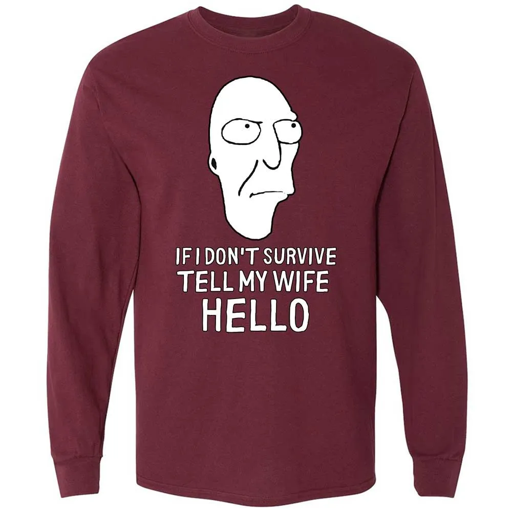 Long Sleeve T-Shirt - 7658UXGZ - Maroon - 6