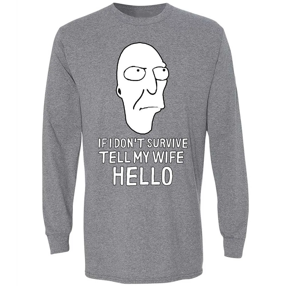 Long Sleeve T-Shirt - 7658UXGZ - Graphite Heather - 8