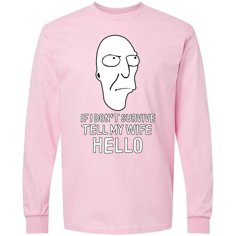 Long Sleeve T-Shirt - 7658UXGZ - Light Pink - 16