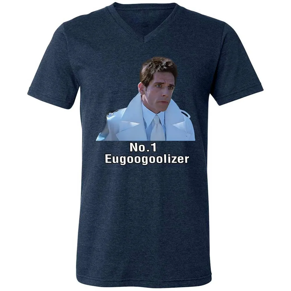 Unisex V-Neck T-Shirt - E49ULFDM - Heather Navy - 13