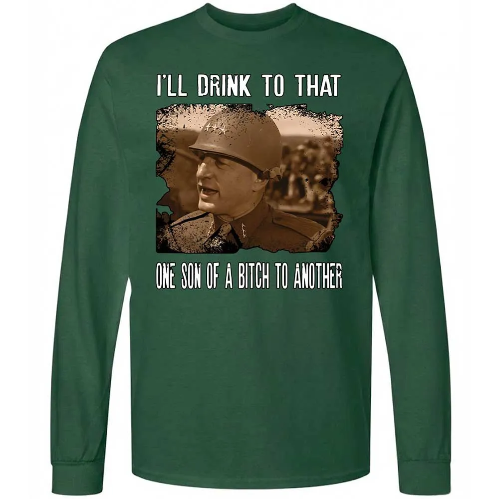 Long Sleeve T-Shirt - FKYQXN81 - Forest Green - 4