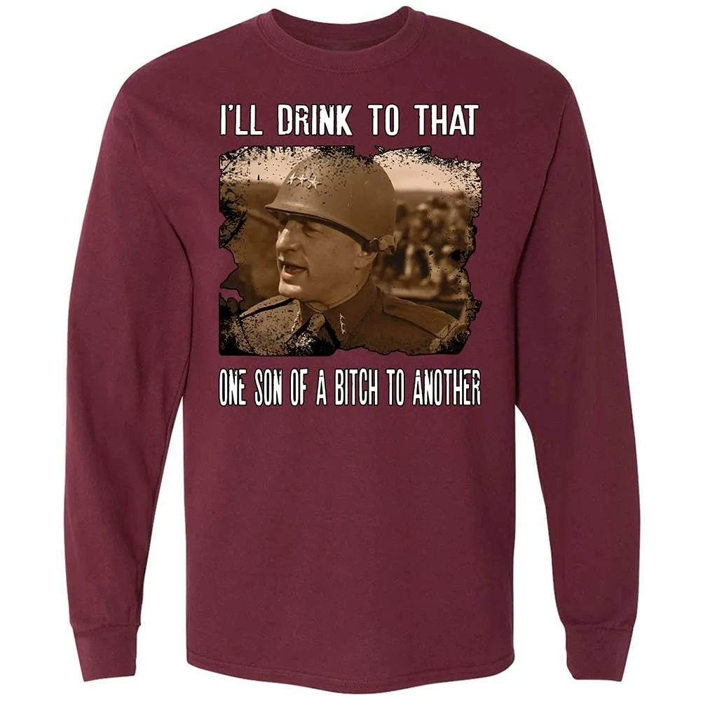 Long Sleeve T-Shirt - FKYQXN81 - Maroon - 6