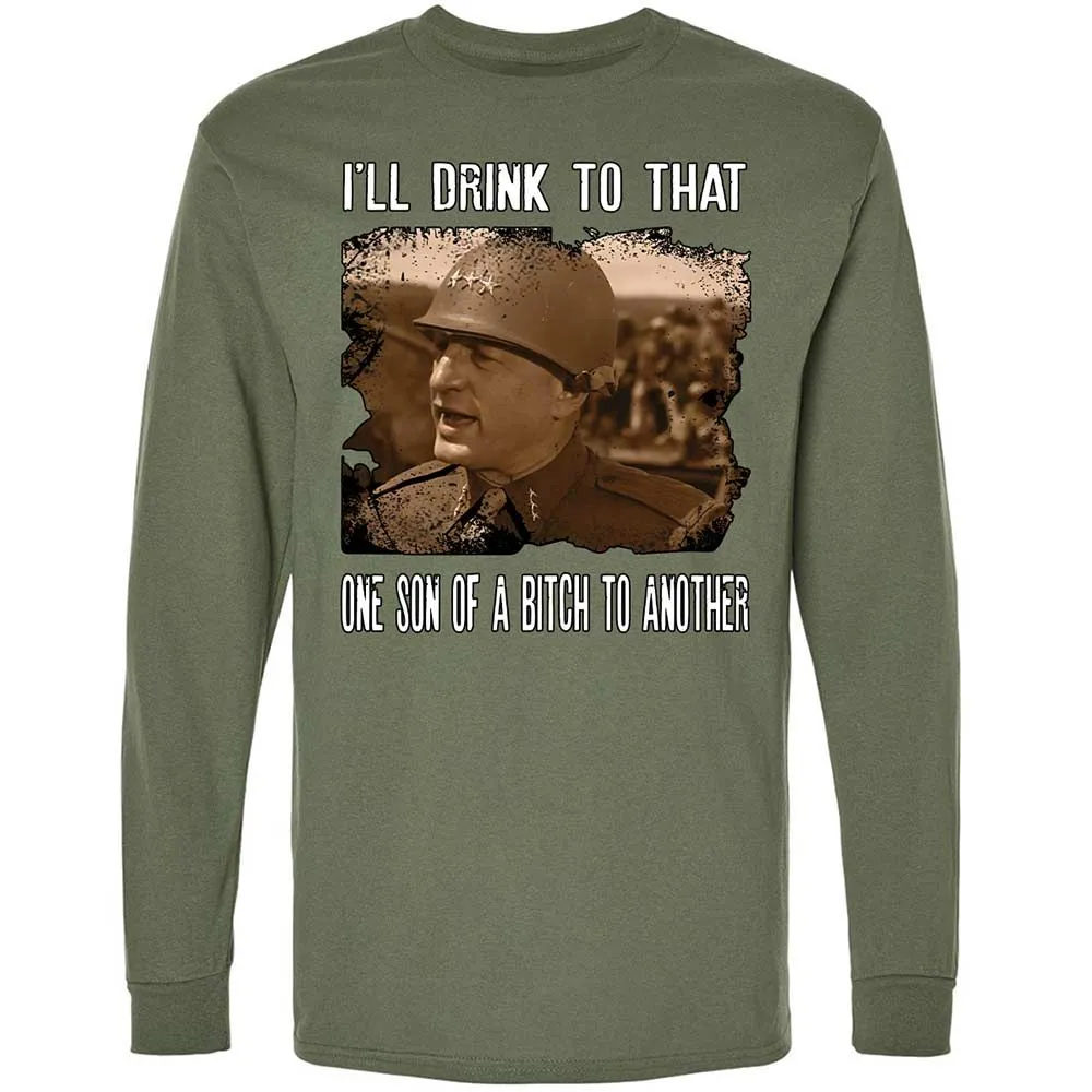 Long Sleeve T-Shirt - FKYQXN81 - Military Green - 9