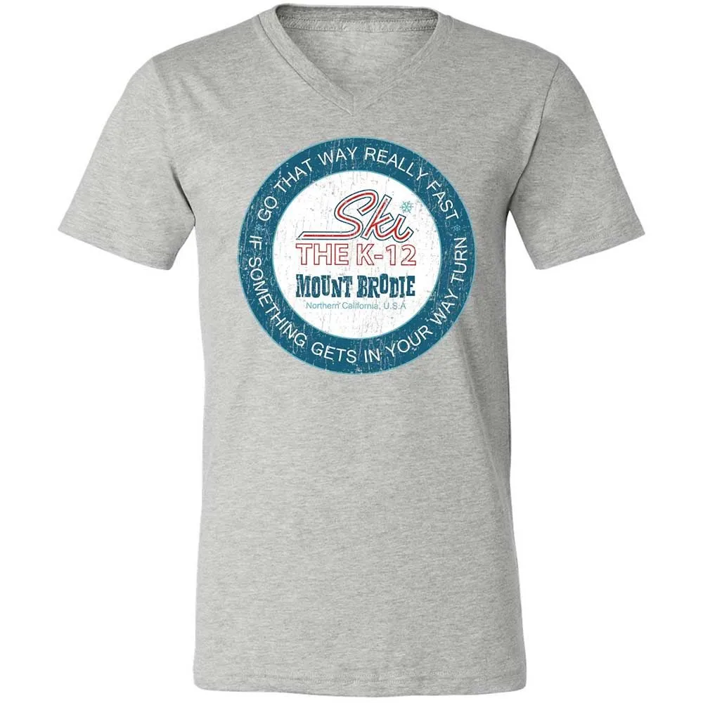 Unisex V-Neck T-Shirt - A9GUBAWB - Athletic Heather - 2