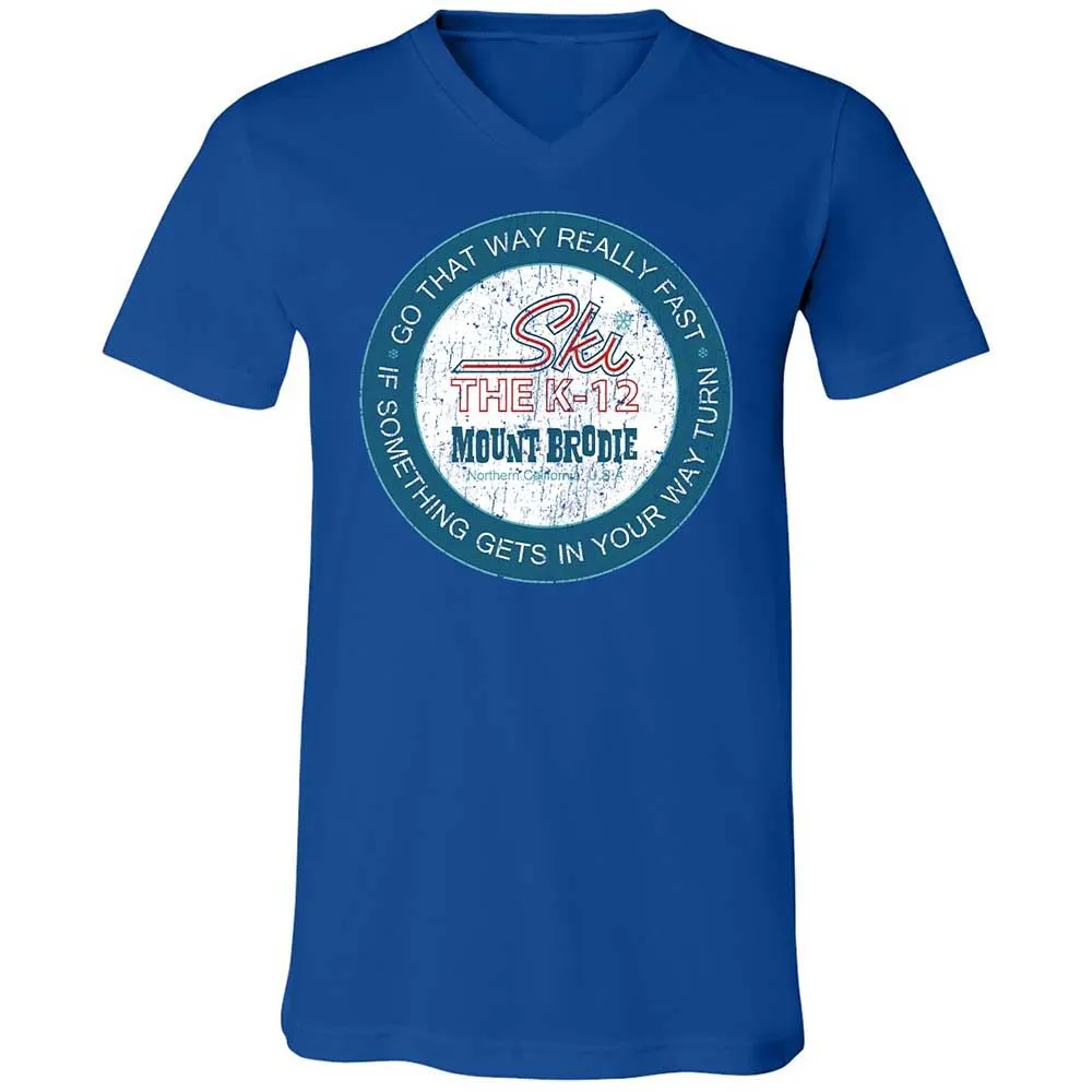 Unisex V-Neck T-Shirt - A9GUBAWB - True Royal - 3