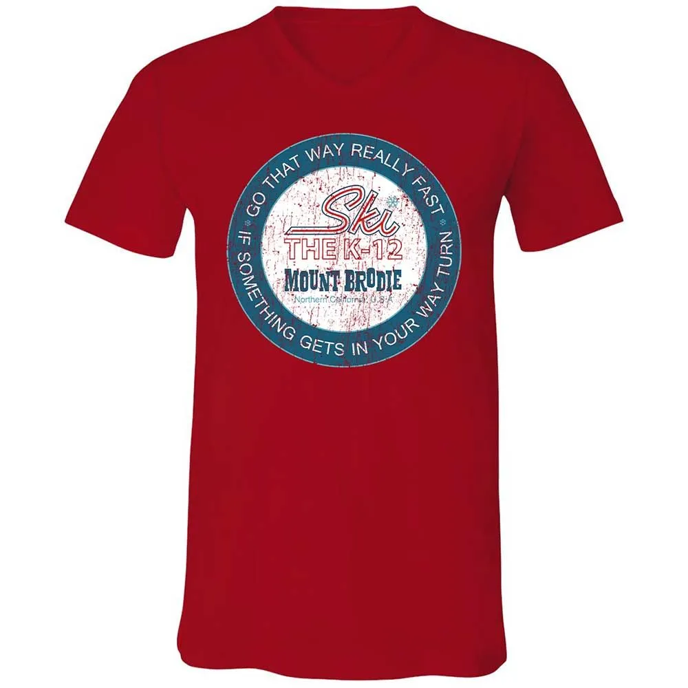 Unisex V-Neck T-Shirt - A9GUBAWB - Red - 5