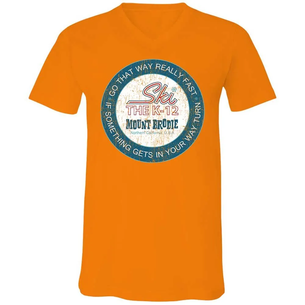 Unisex V-Neck T-Shirt - A9GUBAWB - Orange - 7
