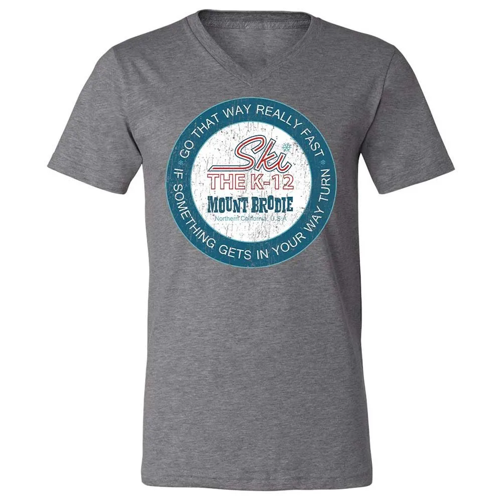 Unisex V-Neck T-Shirt - A9GUBAWB - Deep Heather - 9