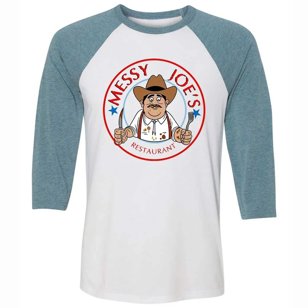 Unisex 3/4 Baseball Tee - E2U1ZTQK - White/Denim - 3