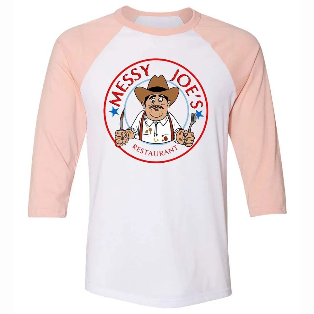 Unisex 3/4 Baseball Tee - E2U1ZTQK - White/Heather Peach - 5