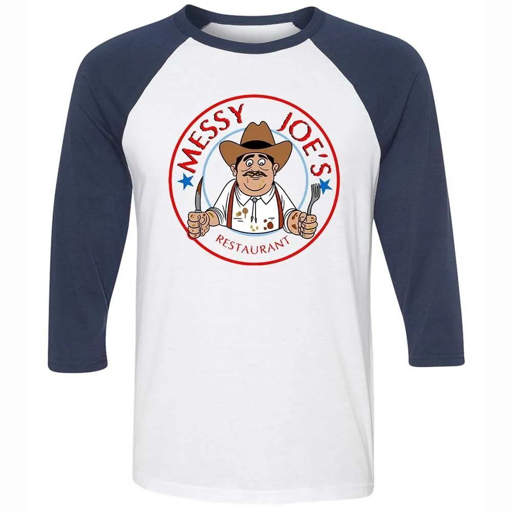 Unisex 3/4 Baseball Tee - E2U1ZTQK - White/Navy - 8