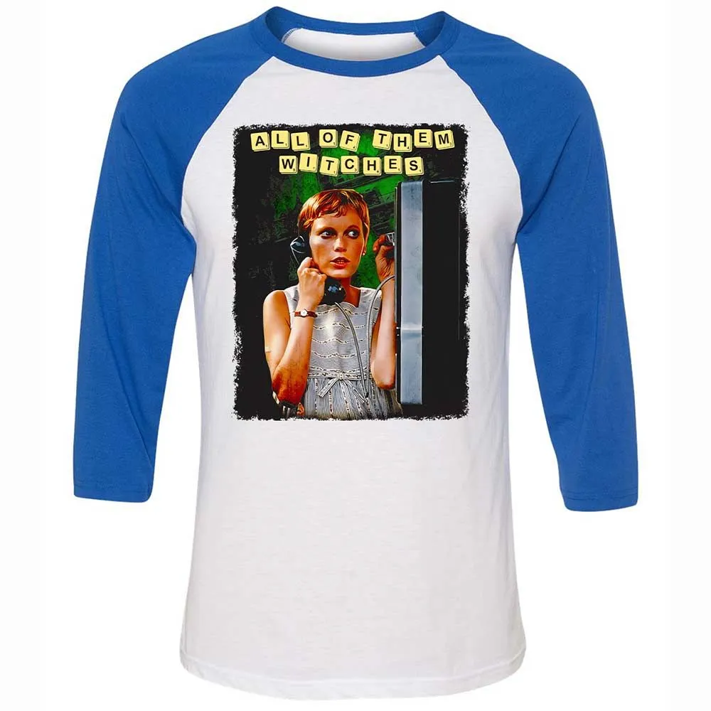 Unisex 3/4 Baseball Tee - 3FRSWMMB - White/True Royal - 10