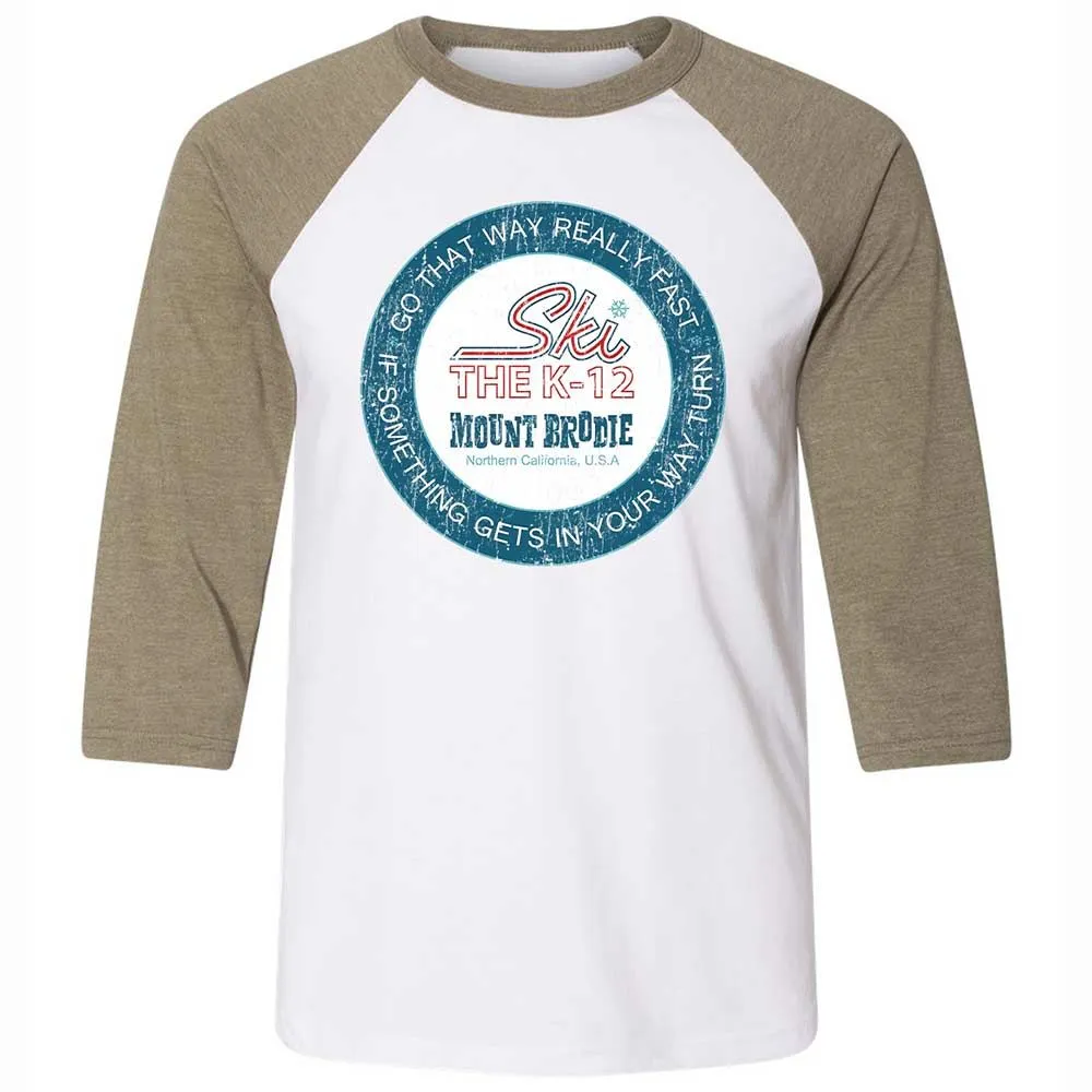 Unisex 3/4 Baseball Tee - 8HL8D4UY - White/Heather Olive - 4