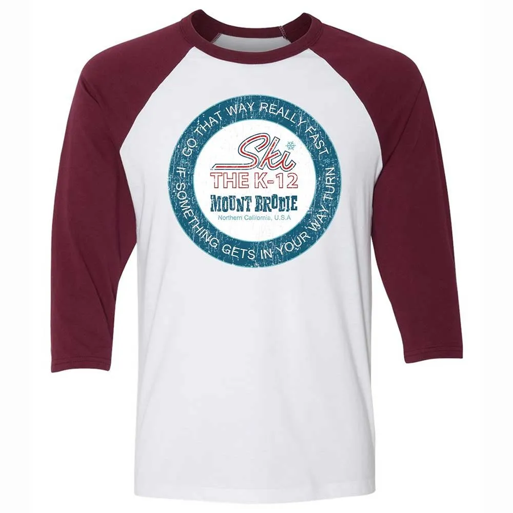 Unisex 3/4 Baseball Tee - 8HL8D4UY - White/Maroon - 7