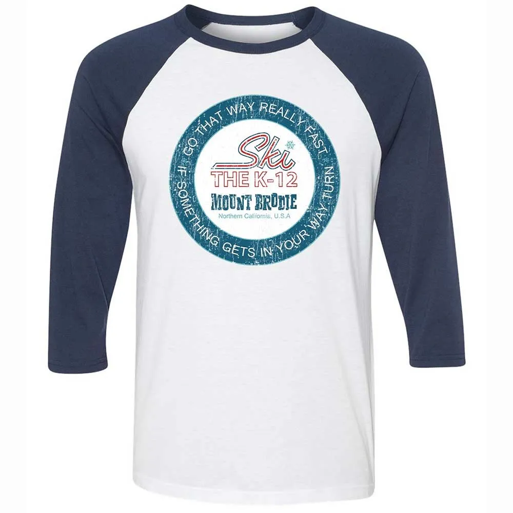Unisex 3/4 Baseball Tee - 8HL8D4UY - White/Navy - 8