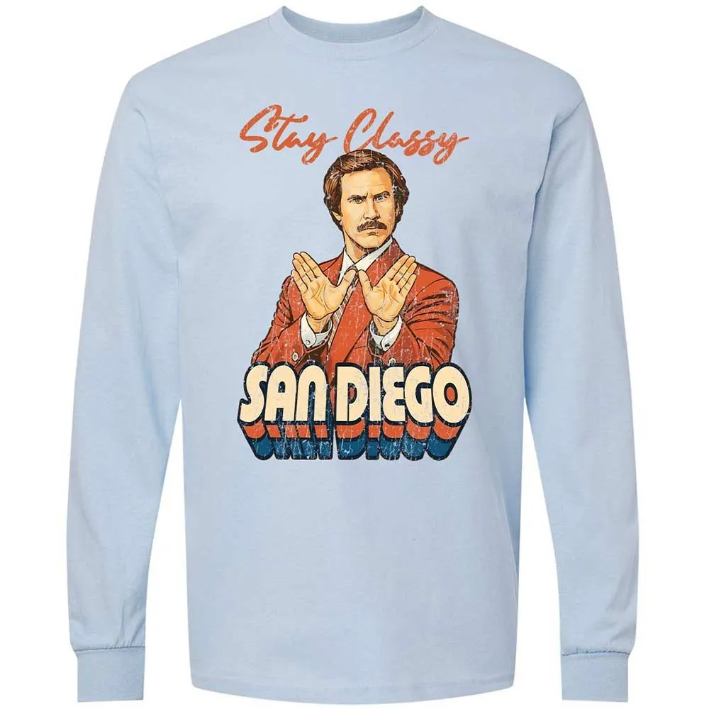 Long Sleeve T-Shirt - L2FTJ4X9 - Light Blue - 4