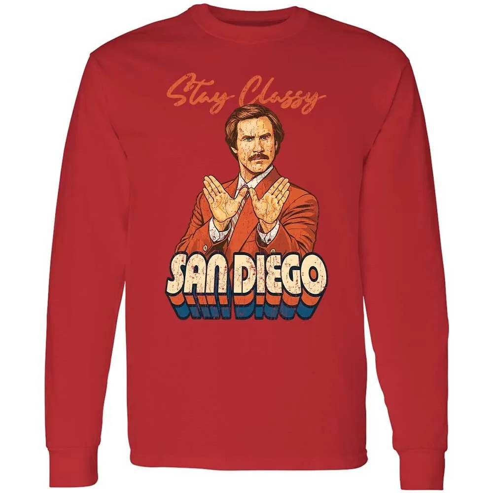 Long Sleeve T-Shirt - L2FTJ4X9 - Red - 8