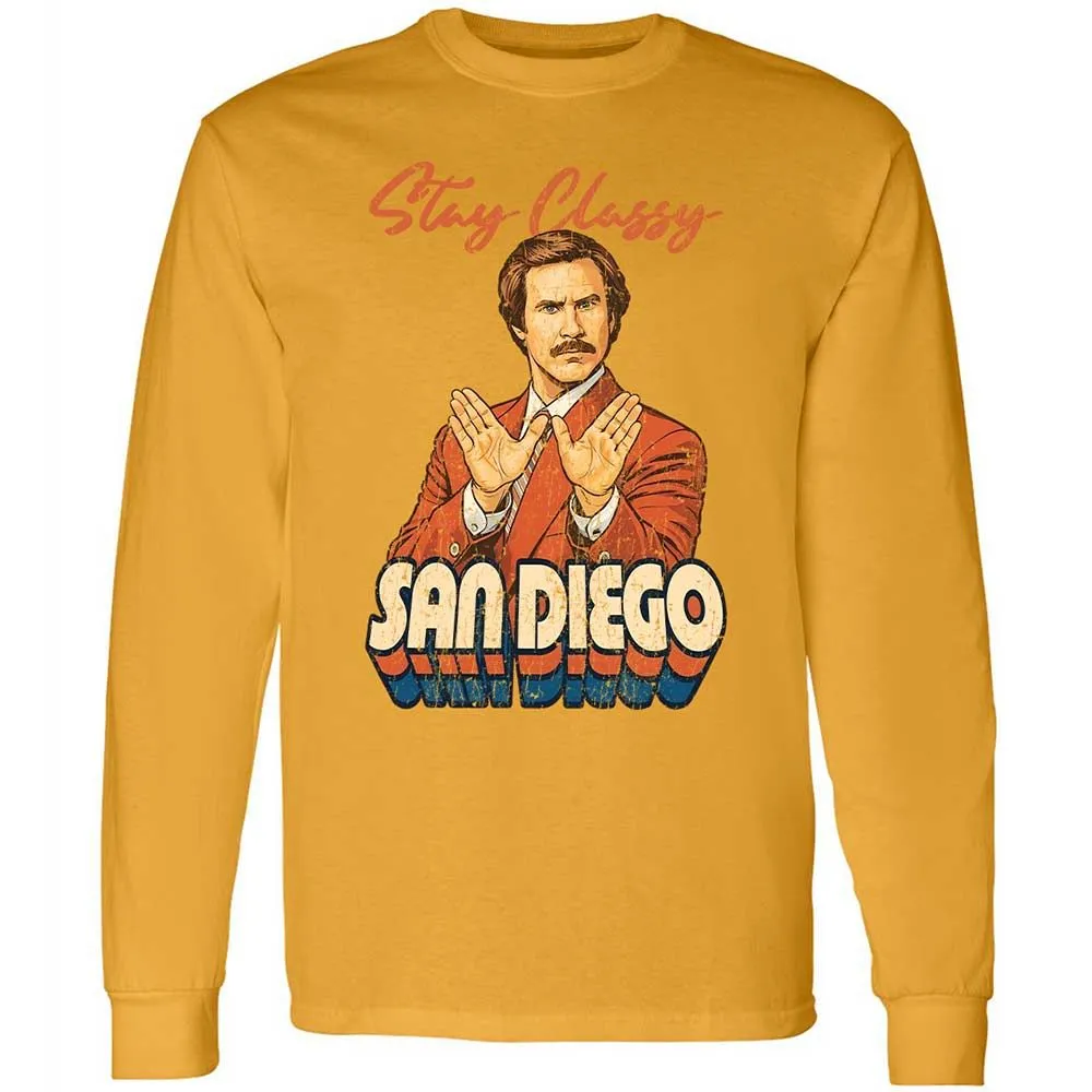 Long Sleeve T-Shirt - L2FTJ4X9 - Gold - 10