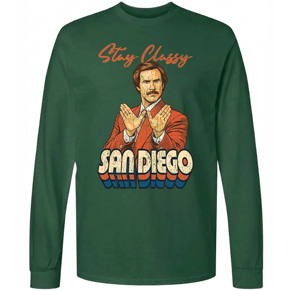 Long Sleeve T-Shirt - L2FTJ4X9 - Forest Green - 14