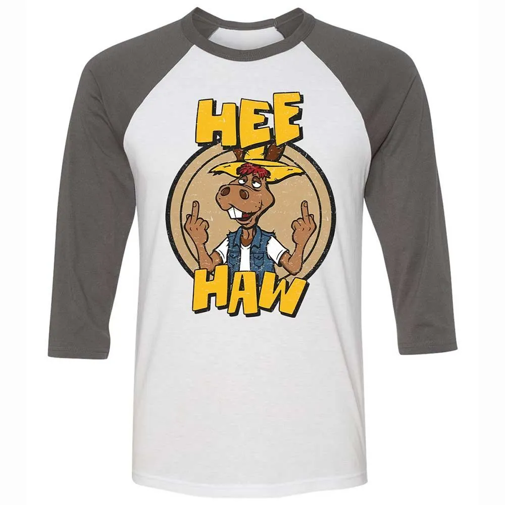 Unisex 3/4 Baseball Tee - 2CWCS23L - White/Asphalt - 2