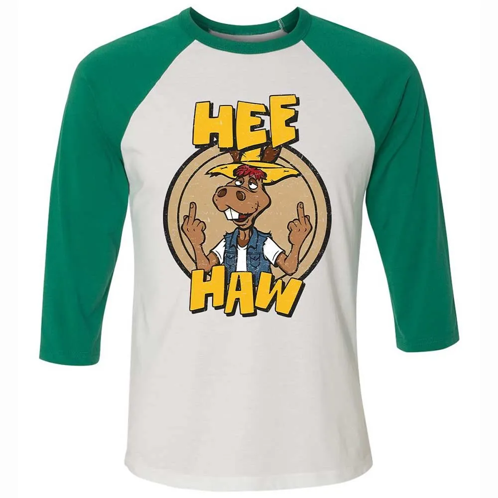 Unisex 3/4 Baseball Tee - 2CWCS23L - White/Kelly - 6