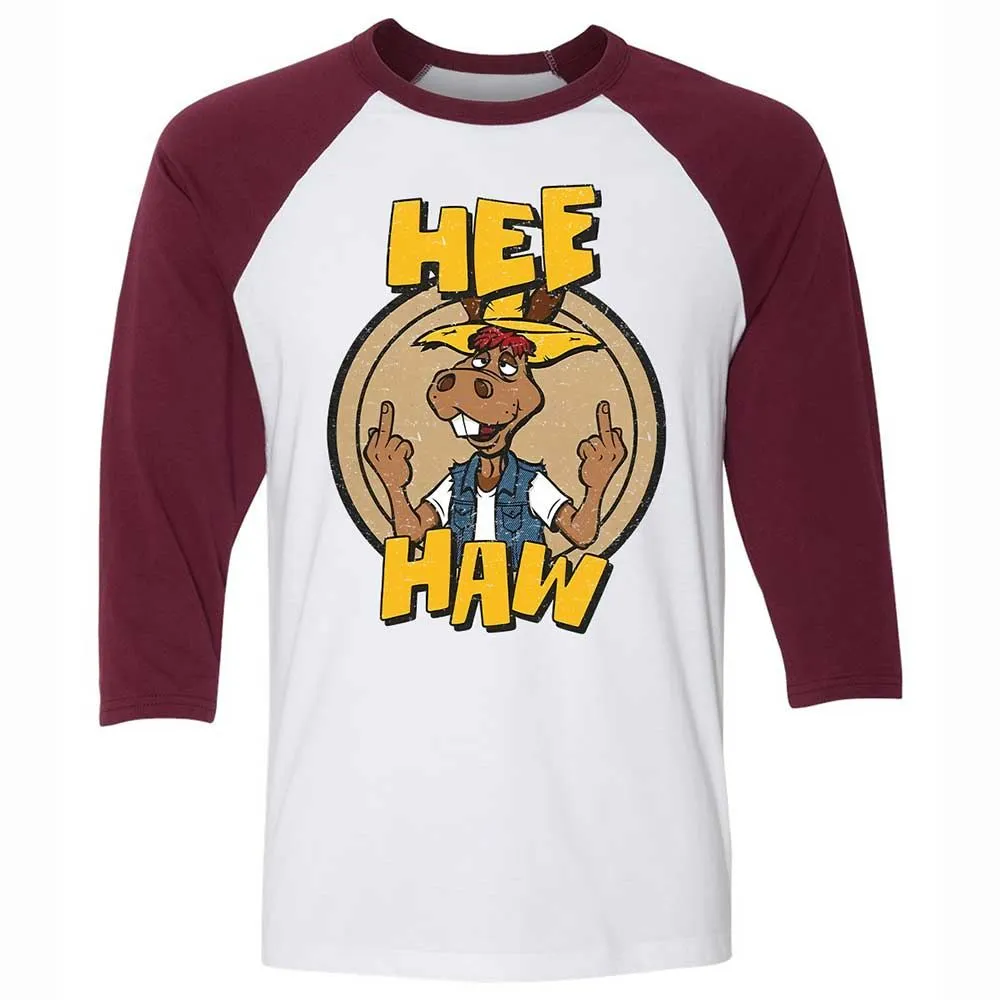 Unisex 3/4 Baseball Tee - 2CWCS23L - White/Maroon - 7