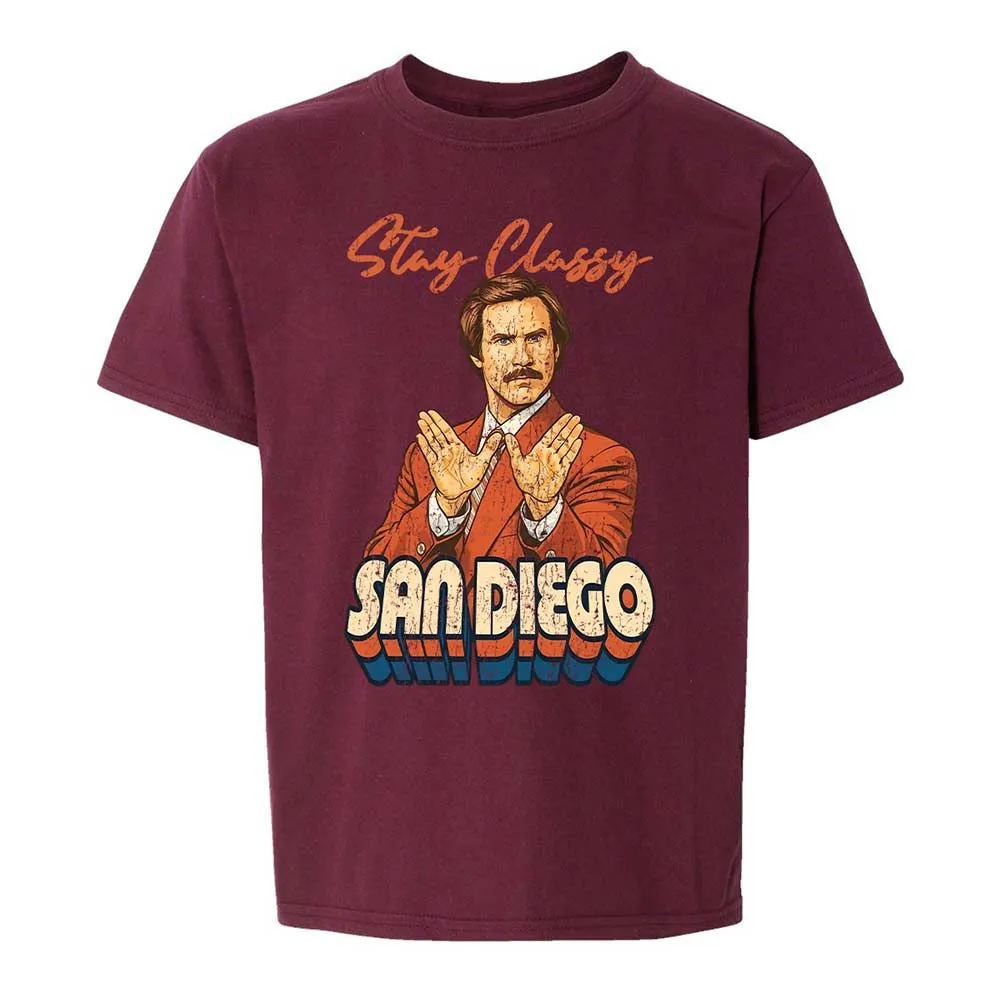 Kids T-Shirt - 9V1WN8YD - Maroon - 19