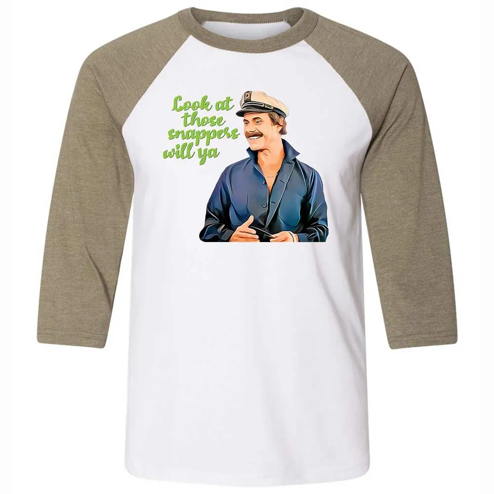 Unisex 3/4 Baseball Tee - 123VH5AE - White/Heather Olive - 4