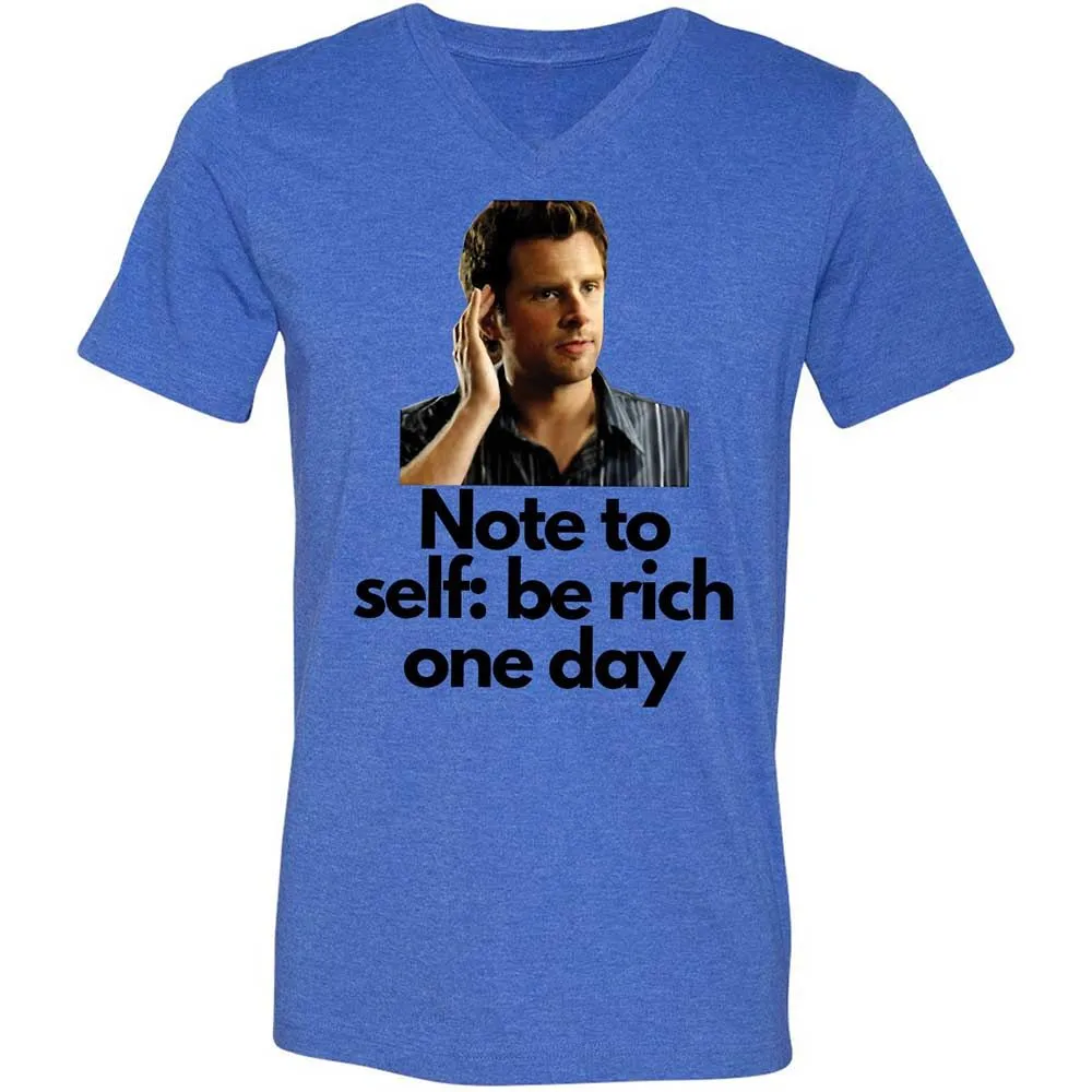 Unisex V-Neck T-Shirt - 772AERBD - Heather True Royal - 4