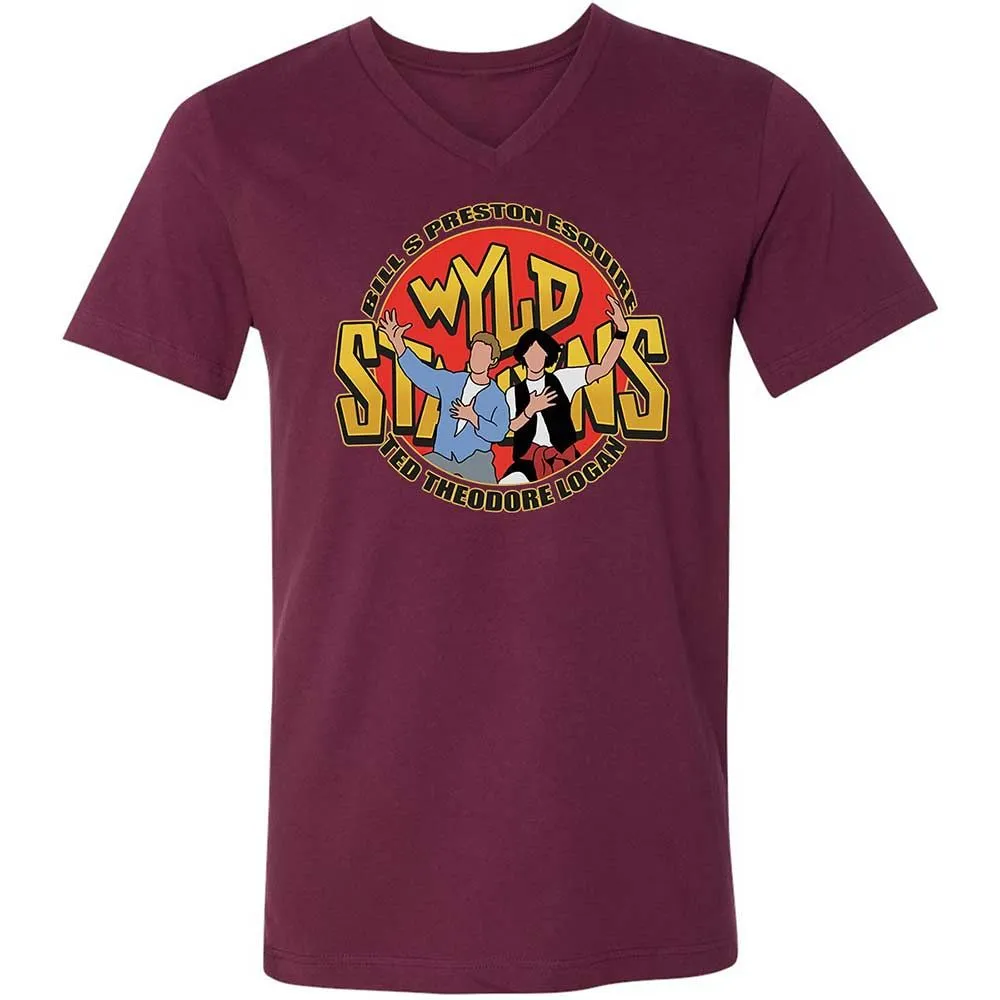 Unisex V-Neck T-Shirt - FB1J95J3 - Maroon - 8
