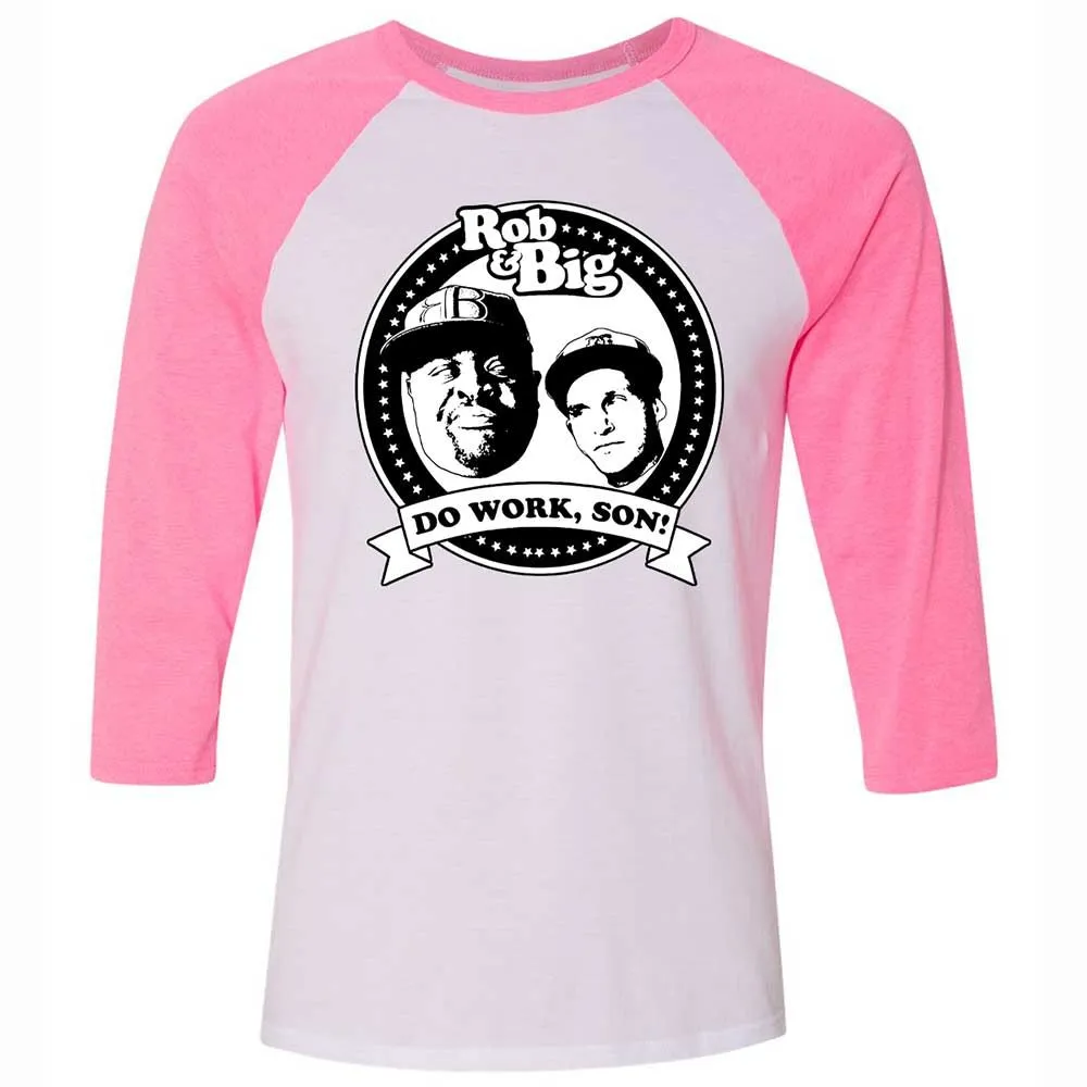 Do Work, Son - White/Neon Pink - 12