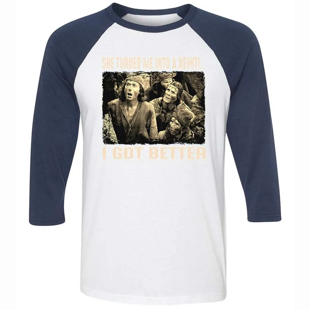 Unisex 3/4 Baseball Tee - ZK9PQXRE - White/Navy - 8