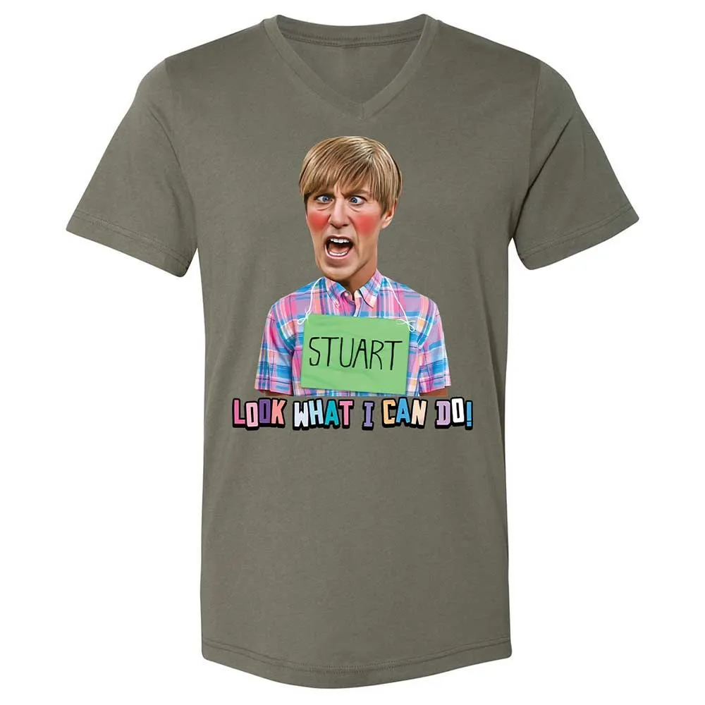 Unisex V-Neck T-Shirt - 36E5UNXW - Military Green - 15