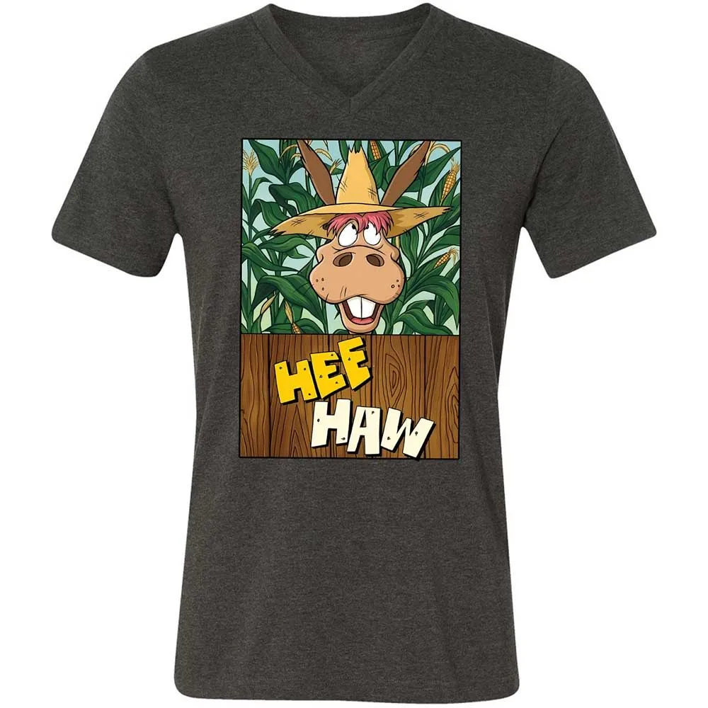 Unisex V-Neck T-Shirt - Z6A4QTDY - Dark Grey Heather - 9