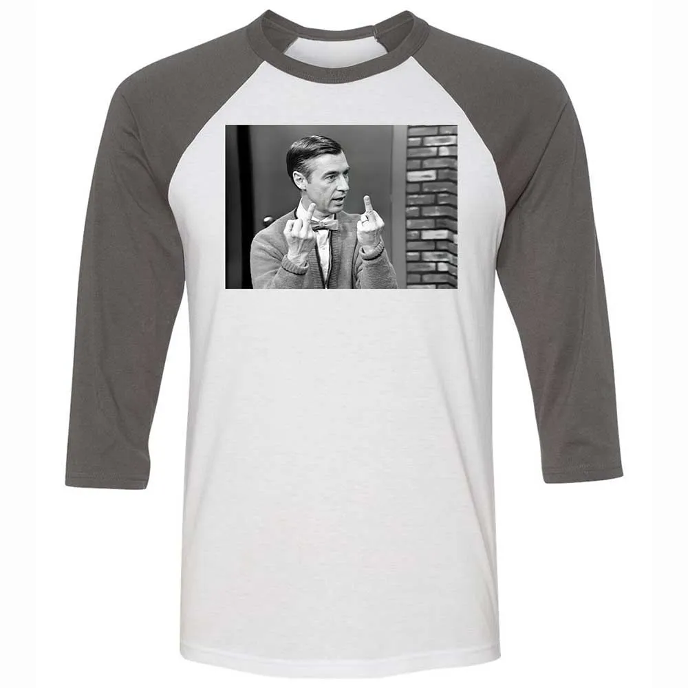Unisex 3/4 Baseball Tee - 1S1J3F7T - White/Asphalt - 2