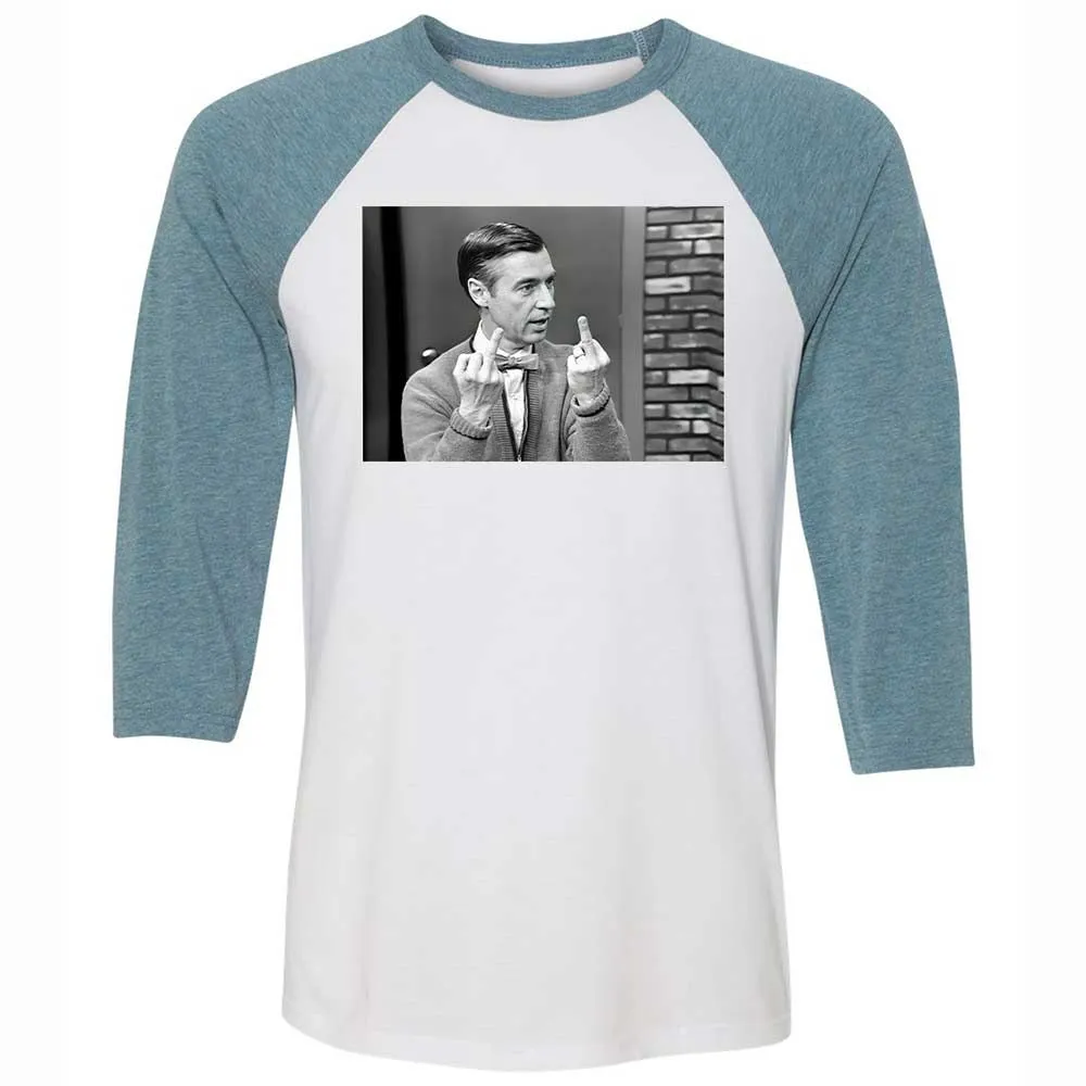 Unisex 3/4 Baseball Tee - 1S1J3F7T - White/Denim - 3