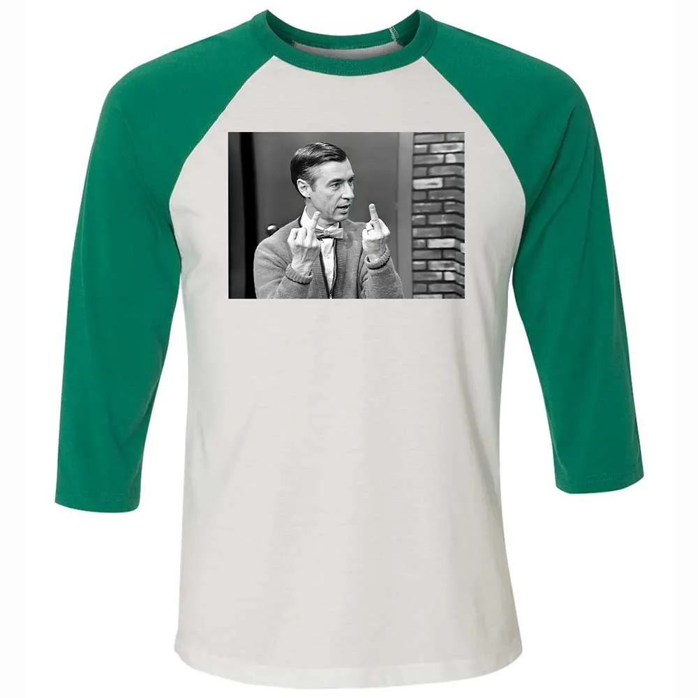 Unisex 3/4 Baseball Tee - 1S1J3F7T - White/Kelly - 6