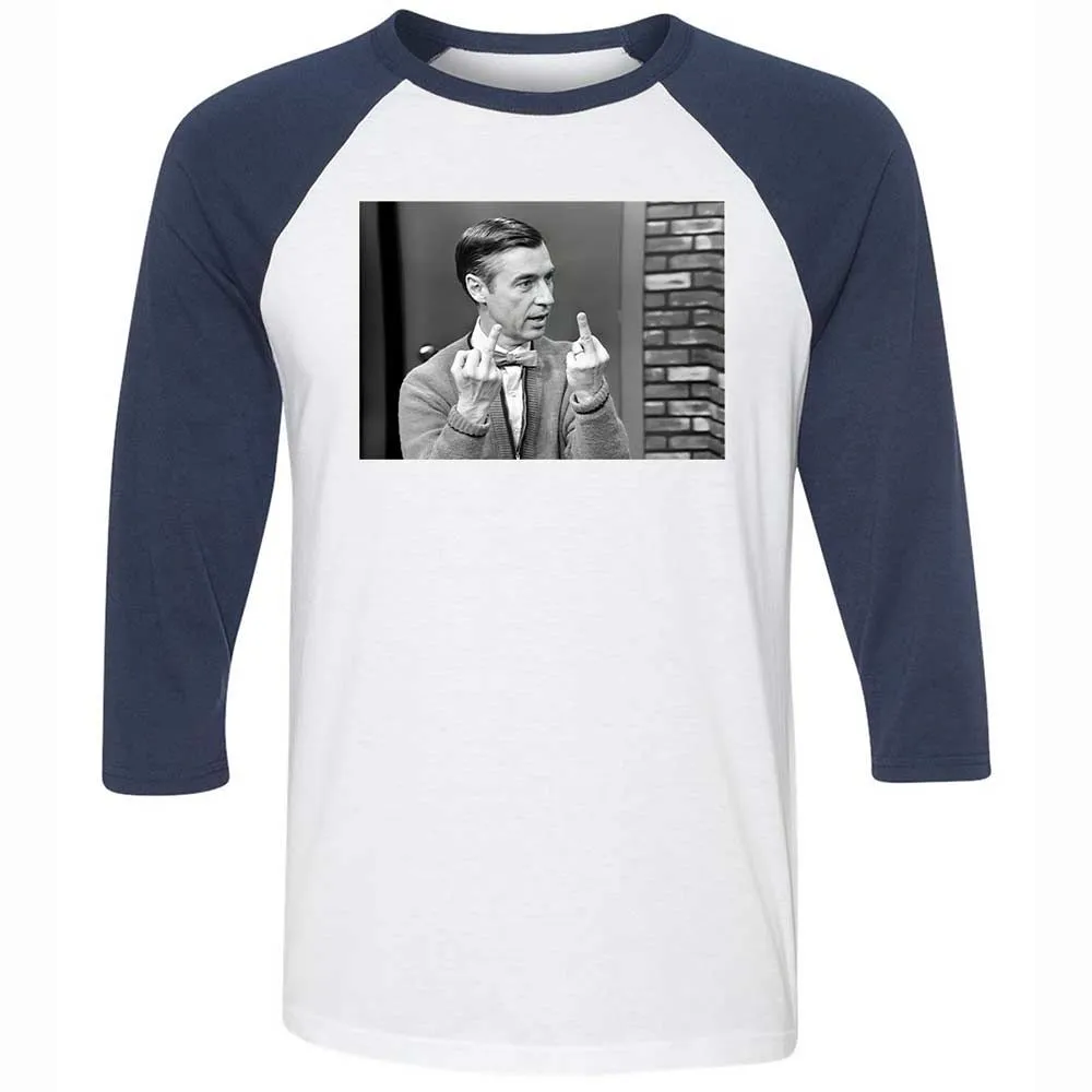 Unisex 3/4 Baseball Tee - 1S1J3F7T - White/Navy - 8