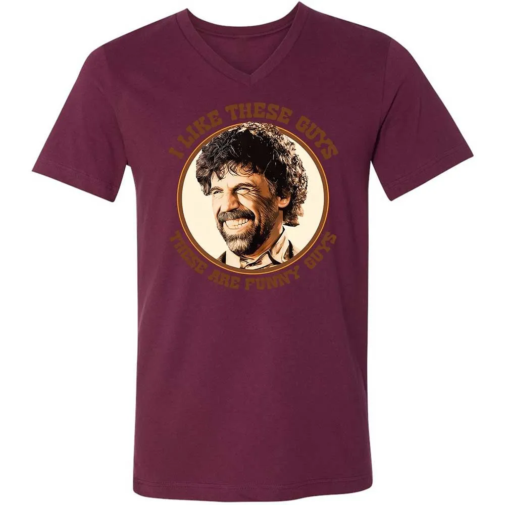 Unisex V-Neck T-Shirt - 9W21RDVR - Maroon - 14