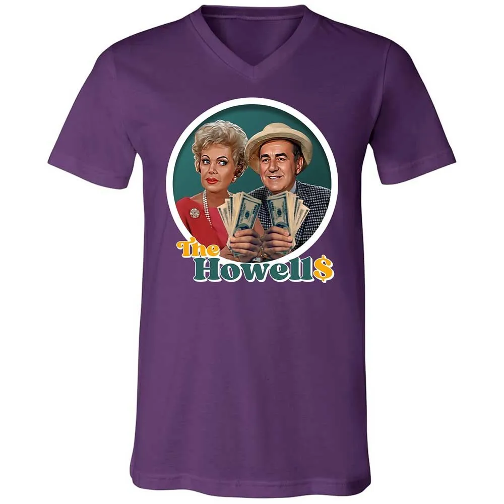 Unisex V-Neck T-Shirt - J85LEMM9 - Team Purple - 10