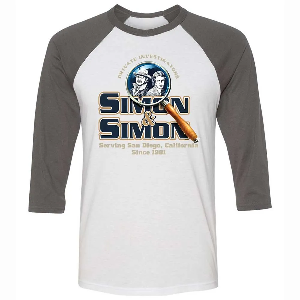 Unisex 3/4 Baseball Tee - 9CY8HJ4R - White/Asphalt - 2